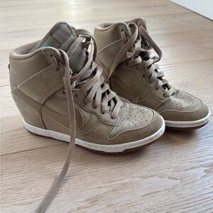 Nike Women's Vintage Tan Wedge Sneakers